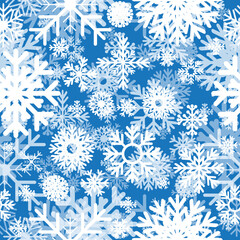 Seamless pattern with snowflakes
