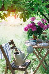 garden and tea party © Sergii Mostovyi