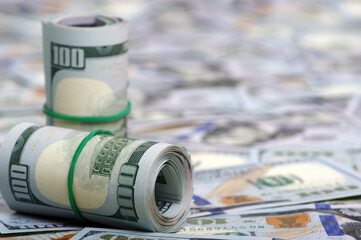 Money background dollar banknotes
