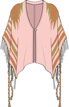recommend clip art: GIRLS AND WOMEN OUTERWEAR PONCHO VECTOR