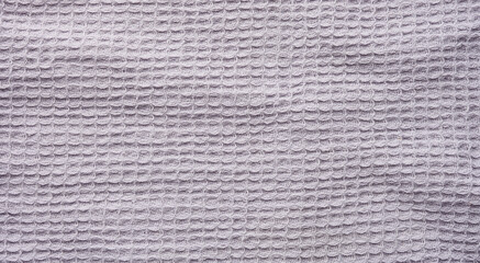 Gray kitchen towel texture, full frame