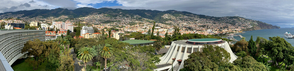 View of Funchal, the capital of Madeira Island , Portugal 