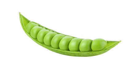 Green peas isolated on transparent png