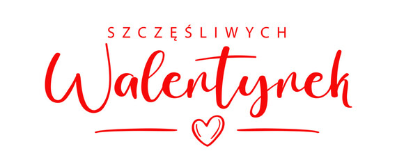Szczęśliwych walentynek. Ilustracja wektorowa. Projekt kartki z życzeniami i sercem © FriendlyPixels