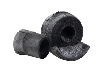 Bamboo charcoal isolated on transparent png