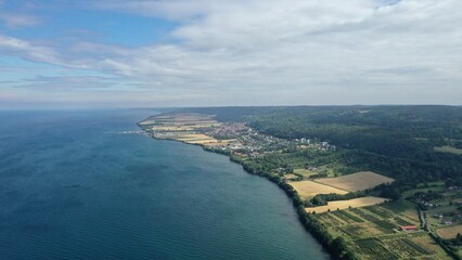 Obraz premium lac Vättern au centre de la Suède, du sud, Scandinavie 