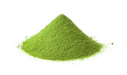 green powder heap isolated on transparent png - obrazy, fototapety, plakaty