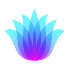Lotus logotype design template. Flower symbol for beauty salon, spa or cosmetics brand style. Jpeg