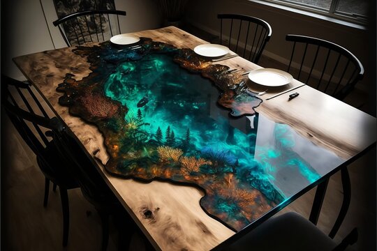 Epoxy Resin Table, Resin Table Top, Epoxy Resin Art, Resin Table