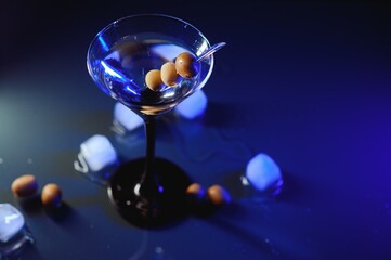 colourful coctail on the black background