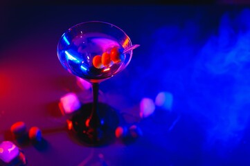 colourful coctail on the black background