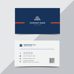 Business card design template, Clean professional business card, visiting card, business card.