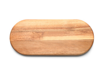 Wooden board isolated on white background