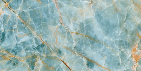 aquamarine marble with golden splashes, natural marble stone texture background vitrified tile high glossy design for interior decoration of floor and wall