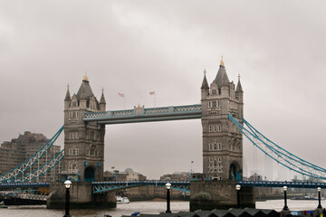 Fototapeta na wymiar London Bridge or Tower Bridge at day with the River Thames below.