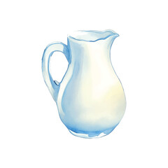 jug hand drawn with watercolor painting style illustration
