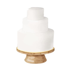 white cake hand drawn with watercolor painting style illustration