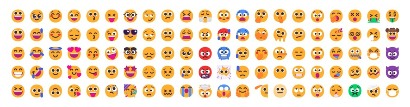 Emoticons [Transparent PNG] - Windows 11 Updated Emojis List.  2023	