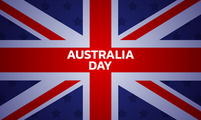 Happy Australia day. background design banner and flyer, postcard, celebration. Vector illustration.