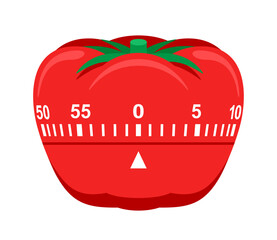 Tomato timer icon - Pomodoro Technique - obrazy, fototapety, plakaty