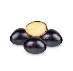Thai chestnut, chinese chestnut,  seven sisters' fruit, Sterculia nobilis) fruit. Tasty with good...