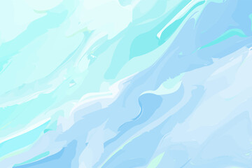 Light blue watercolor fluid painting. Blue pastel marble texture background. Marble watercolor background for card wedding invitation design. Vector illustration.