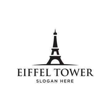 eiffel tower inspiration illustration logo design