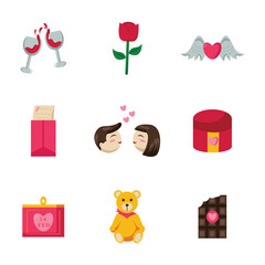 Valentine's Day Icon Set