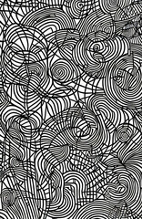 Ai generated randomly line art pattern background. Generative ai art. Artifical intelligent generated art.