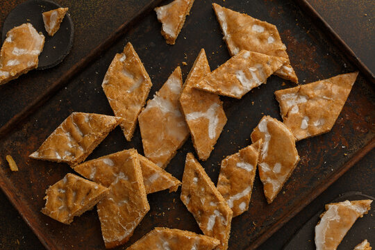 L&auml;ckerli de Bale. Biscuits traditionnels de Suisse. Petits g&acirc;teaux (bredele) alsaciens. 