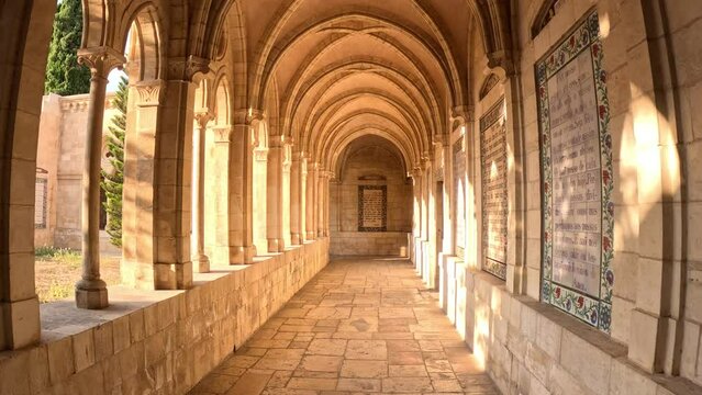 Church of the Pater Noster, a Roman Catholic church, Mount of Olives, Jerusalem
