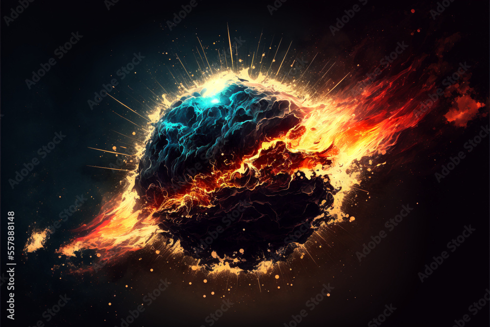 Canvas Prints fireball explosion