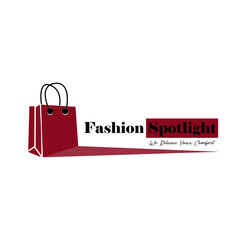 Fashion spotlight creative logo vector.