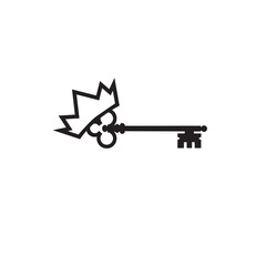 Kings treasure concept logo vector.