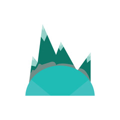 Mountain concept symbol nature art vector.