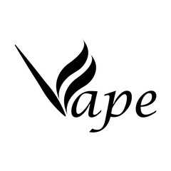 Vape letter concept logo art vector.