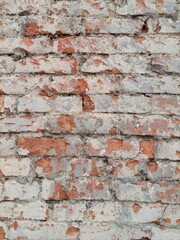Fototapeta premium Old red brick wall