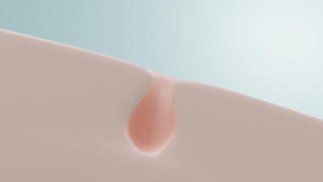Face washing product concept. Whirlpool cleaning clogged pores remove dirt and bacterial, shrink pores. 3D rendering.