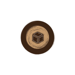 Wood log creative logo vector.