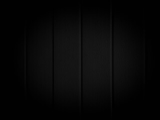 Black abstract background with illuminated middle. Dark background with vertical lines
