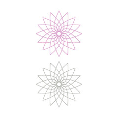 SPA NATURAL AYURVEDA SIGN, SYMBOL, LOGO ISOLATED ON WHITE