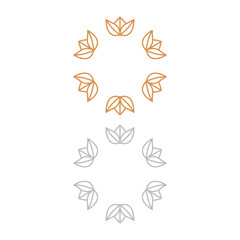 Natural Leaves Sign, Symbol, Art, Logo isolated On White