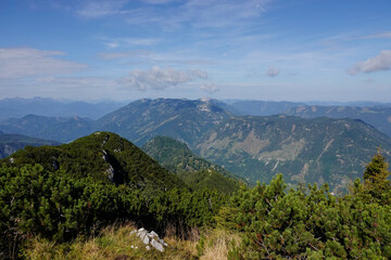Blick vom Hochkar Niederösterreich und Steiermark, Österreich im Herbst