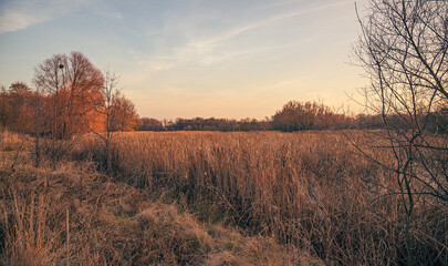 Sunrise on river