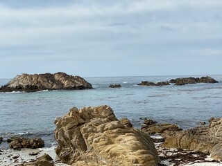 rocky coast of the sea