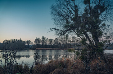 Fototapeta premium Sunrise on river