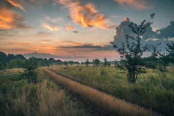 Obraz premium Sunrise on river