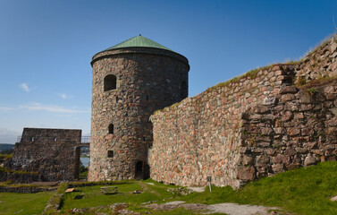 Fototapeta na wymiar Bohus fortress - watchtower - VI - Sweden