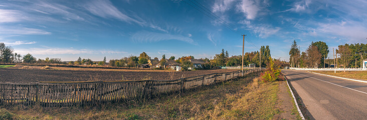 Faded nature in late summer and autumn