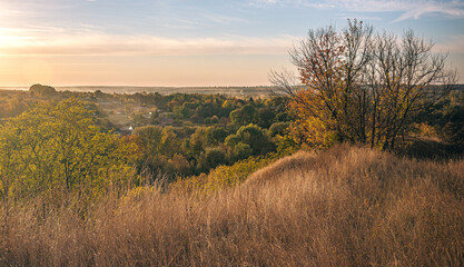 Obraz premium Autumn sunset